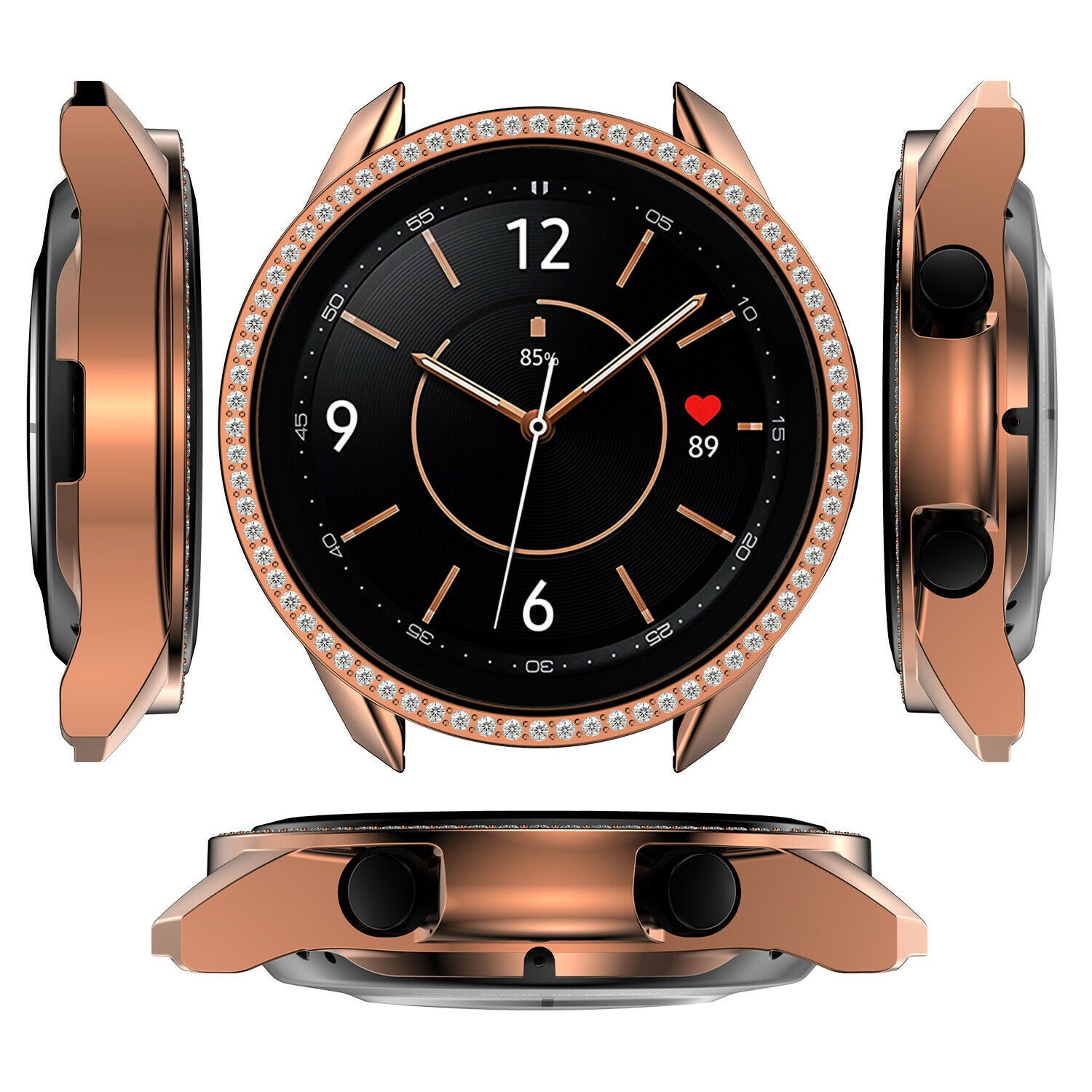 Samsung Galaxy Watch 41mm Diamond PC Case (Rose Gold)