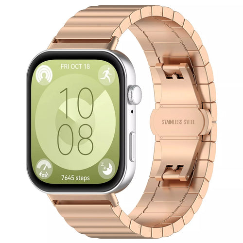 Huawei Watch Fit 5 Metal Strap (Rose Gold)