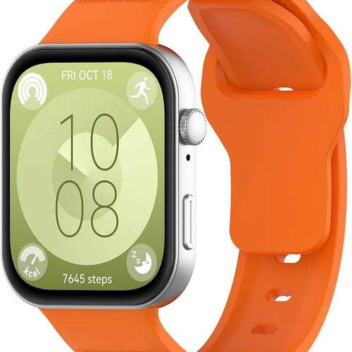 Huawei Watch Fit 4 Outdoor Silicone Strap (Orange)
