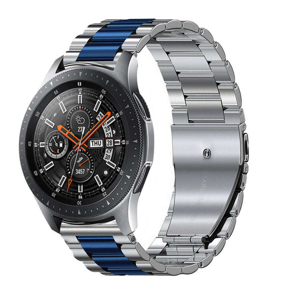 Samsung Galaxy Watch 46mm Steel Strap (Silver/Blue)
