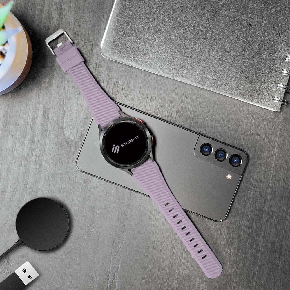 Samsung Galaxy Watch 46mm Silicone Strap (Lilac)
