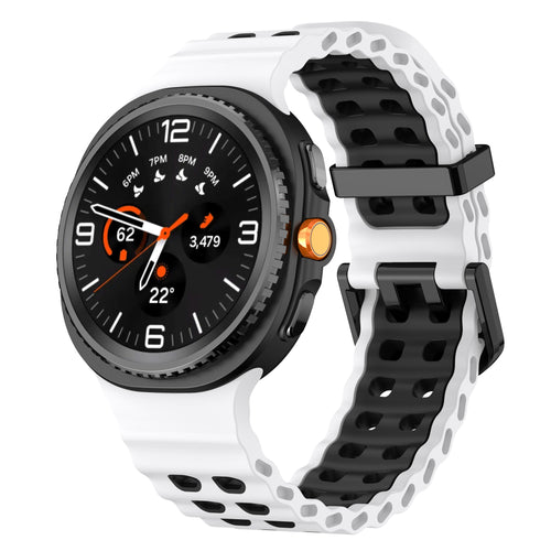 Samsung Galaxy Watch 8 - 40mm Ocean Strap (White/Black)