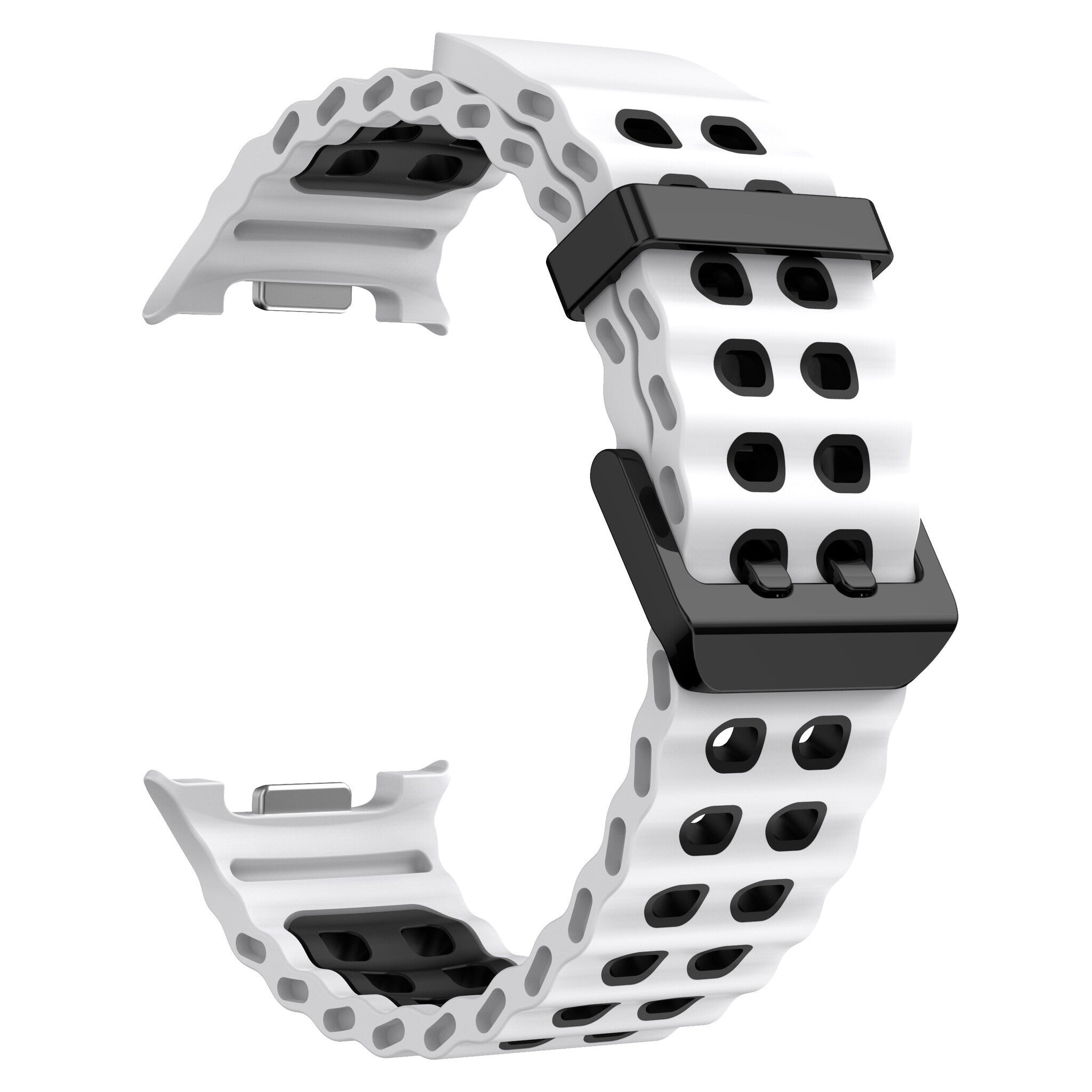 Samsung Galaxy Watch 8 - 44mm Ocean Strap (White/Black)