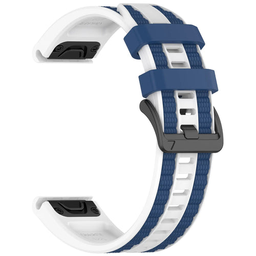 Garmin Approach S70 - 47mm Sport Grain Strap (White/Blue)