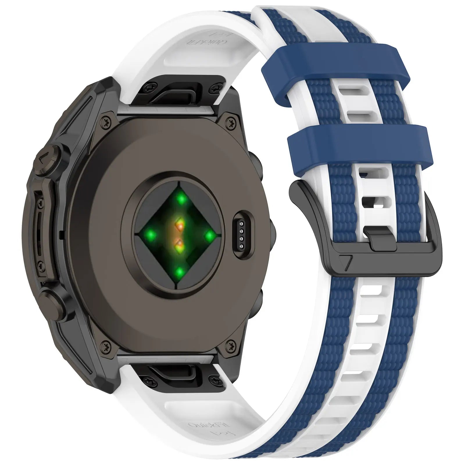 Garmin Quatix 5/6/7 Sport Grain Strap (White/Blue)