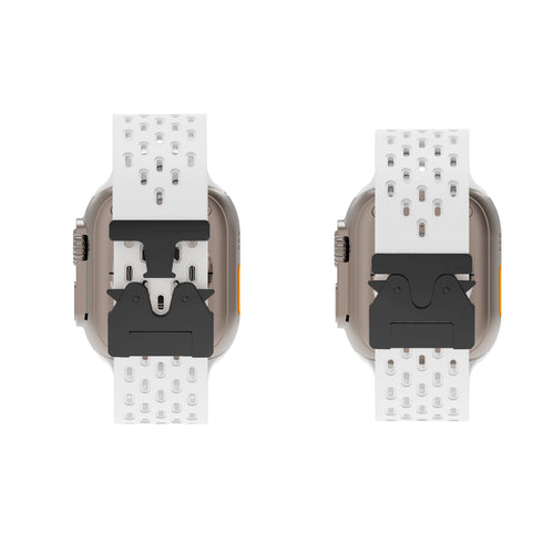 Apple Watch Silicone Air Strap with P-Buckle (White)