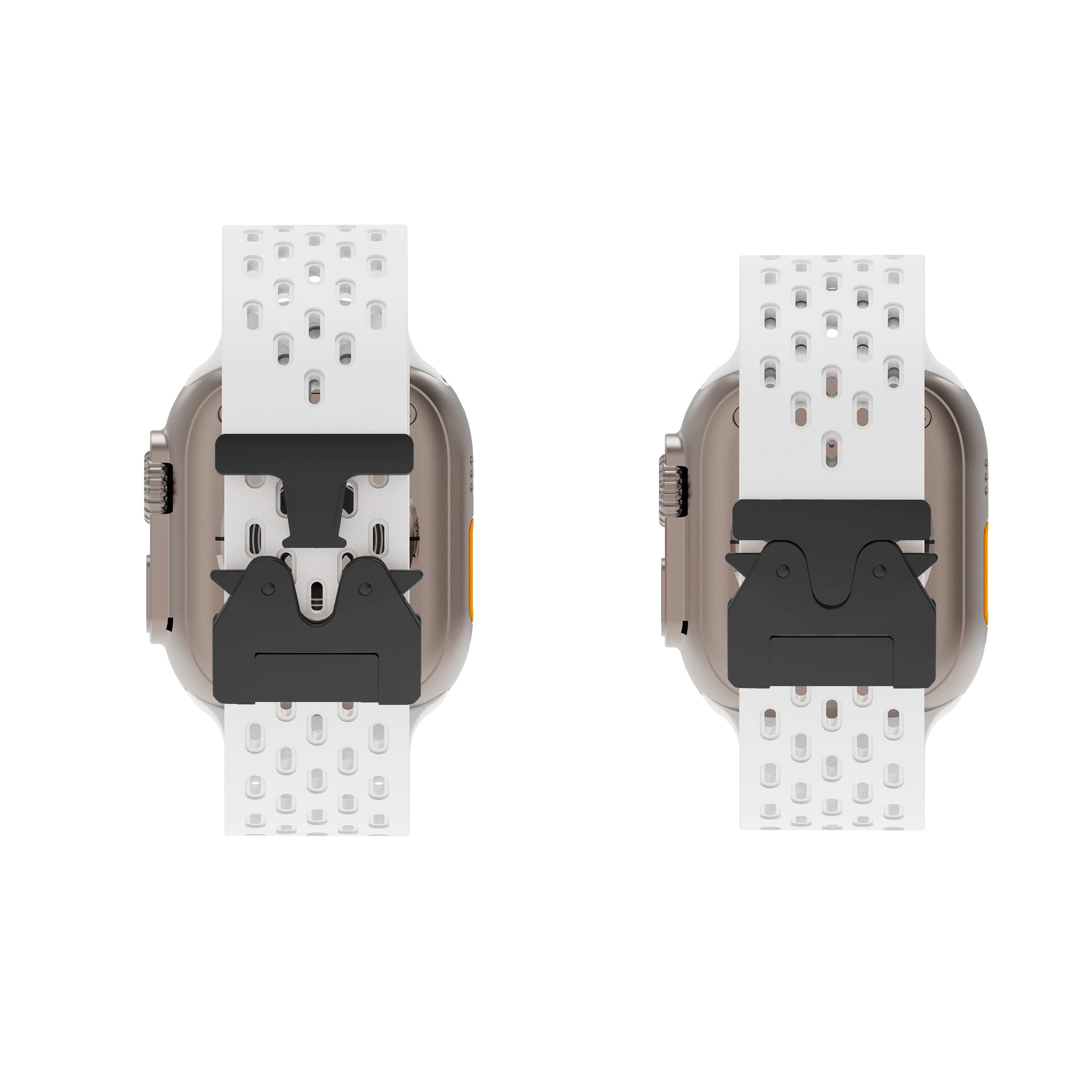 Apple Watch Silicone Air Strap with P-Buckle (White)