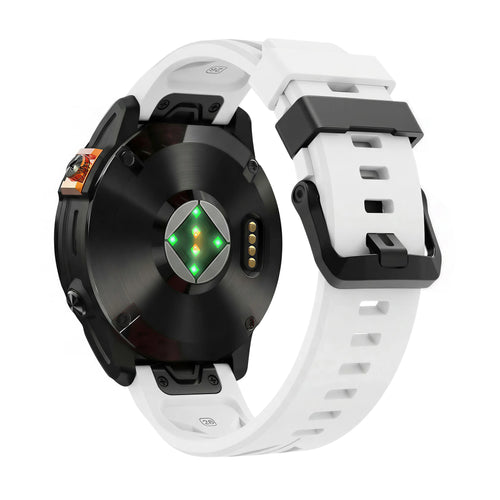Garmin Quatix 8 Pro - 47mm Race Silicone Strap (White)