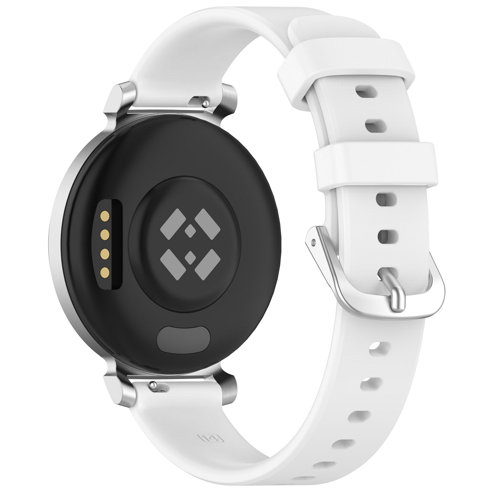 Pebble Round 2 - 14mm Silicone Classic Strap (White)