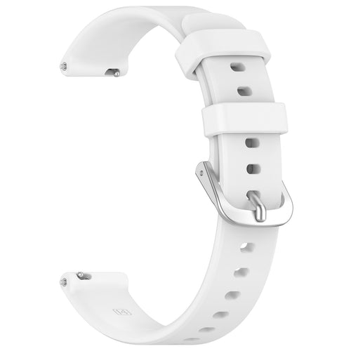 Pebble Round 2 - 14mm Silicone Classic Strap (White)