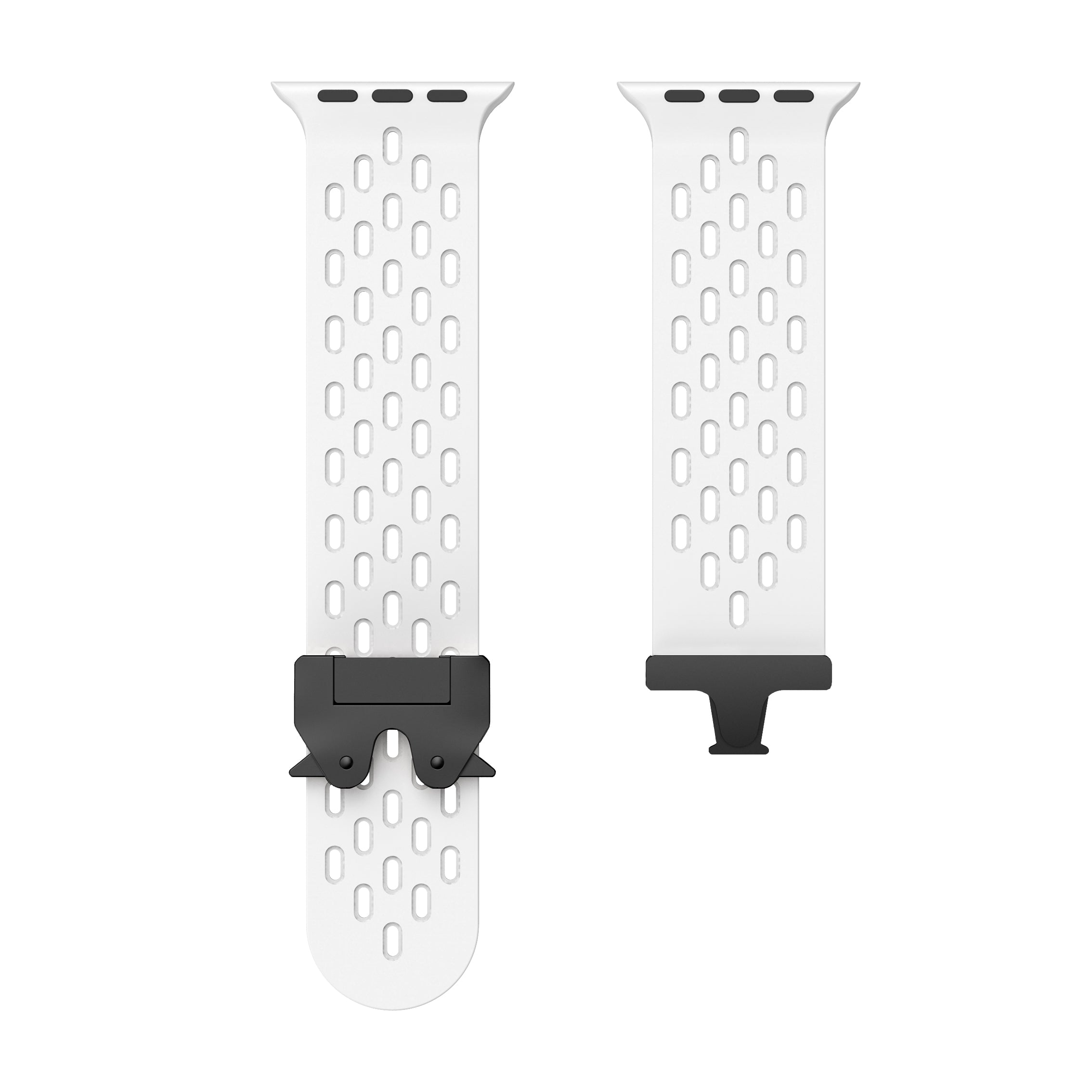 Apple Watch Silicone Air Strap with P-Buckle (White)