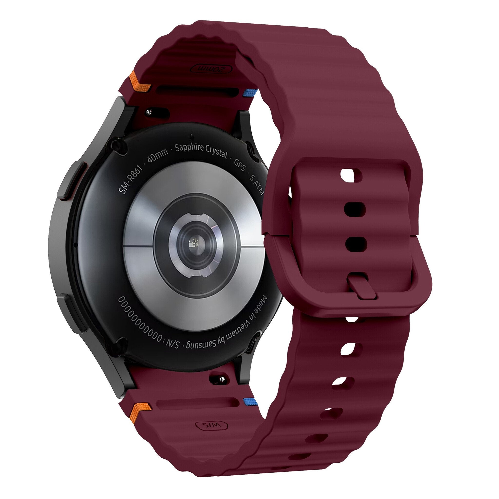 Samsung Galaxy Watch 5 44mm Wave Strap (Wine Red)
