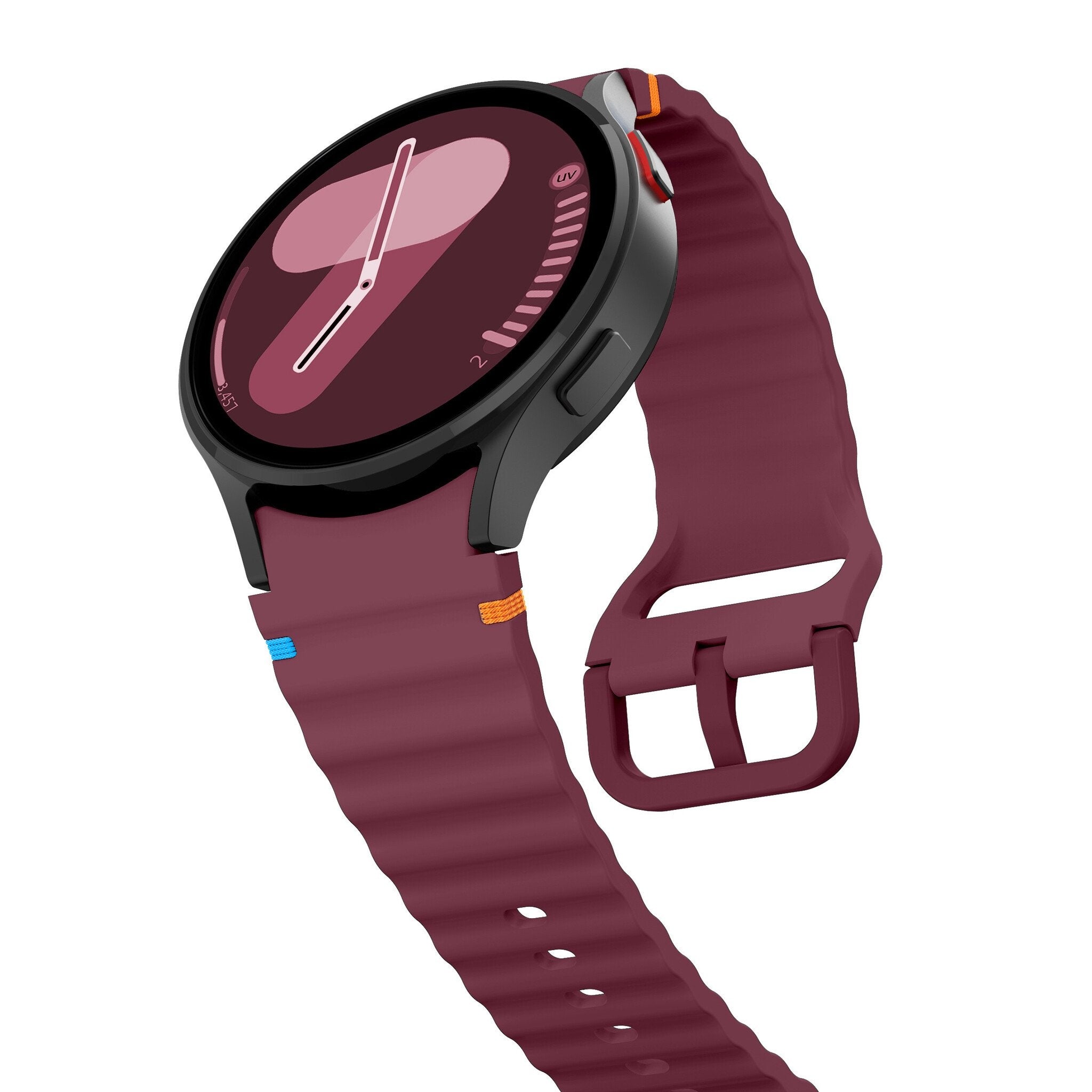 Samsung Galaxy Watch 7 - 44mm Wave Strap (Wine Red)