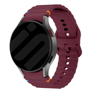 Samsung Galaxy Watch 4 Classic 42mm Wave Strap (Wine Red)
