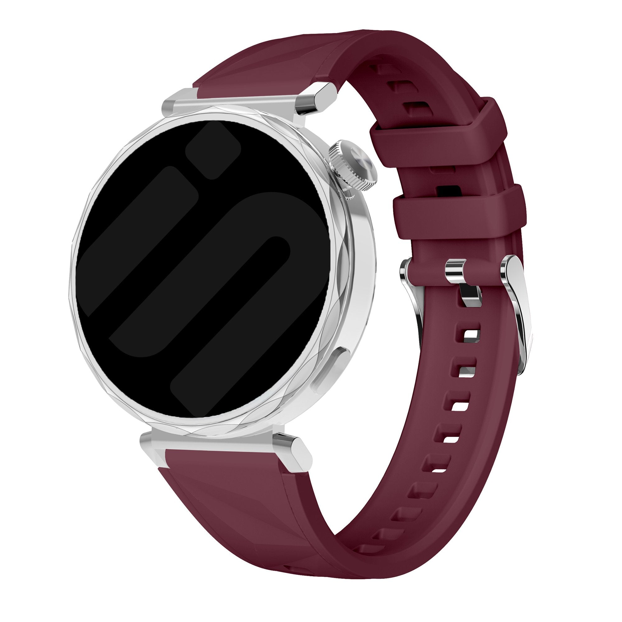 Huawei Watch GT 5 - 41mm Premium Silicone Strap (Wine Red)