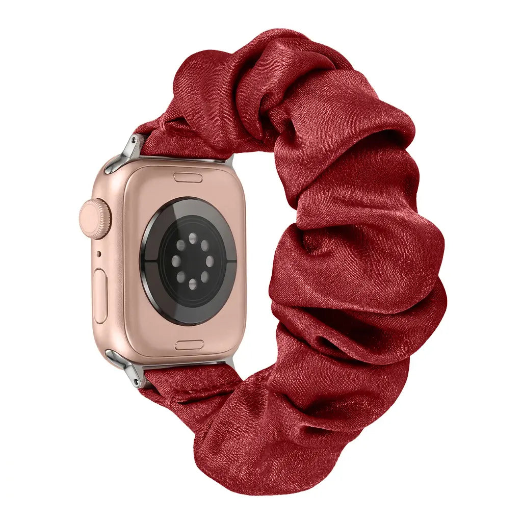 Apple Watch Scrunchie Strap (Wine Red)