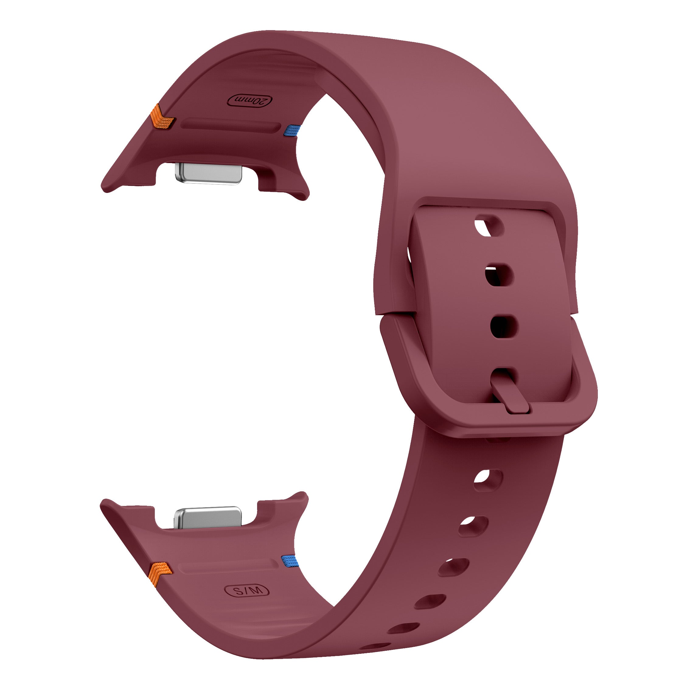 Samsung Galaxy Watch 8 Classic Silicone Strap (Wine Red)