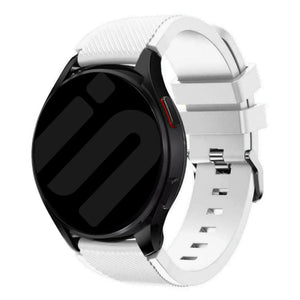 Amazfit Bip U (Pro) Twill Silicone Strap (White)