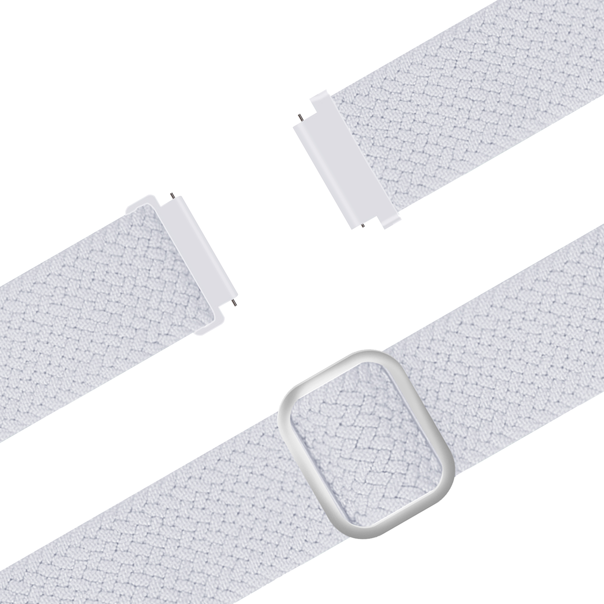 Bandz Garmin Venu 4 - 41mm Adjustable Braided Strap (White)