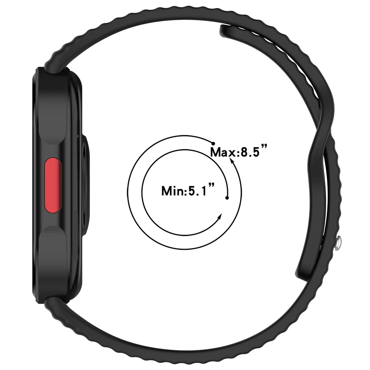 Redmi Watch 4 Silicone Classic Strap (Black)