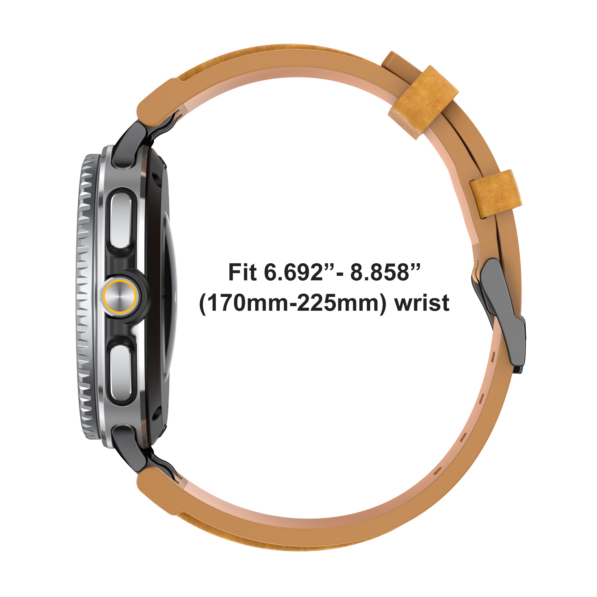Samsung Galaxy Watch 8 - 40mm Solid Leather Strap (Brown)