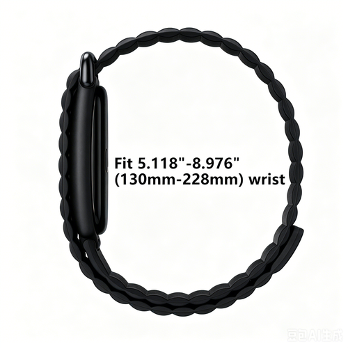 Fitbit Air Magnetic Silicone Strap (Black)