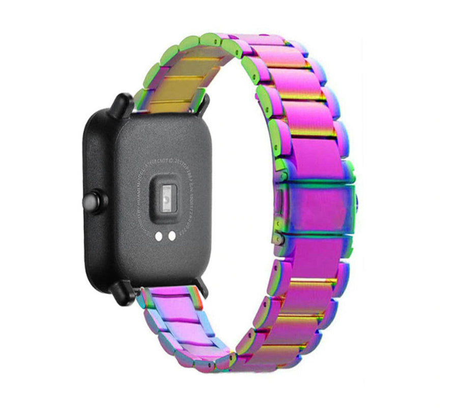 xiaomi-amazfit-gts-stalen-band-regenboog2