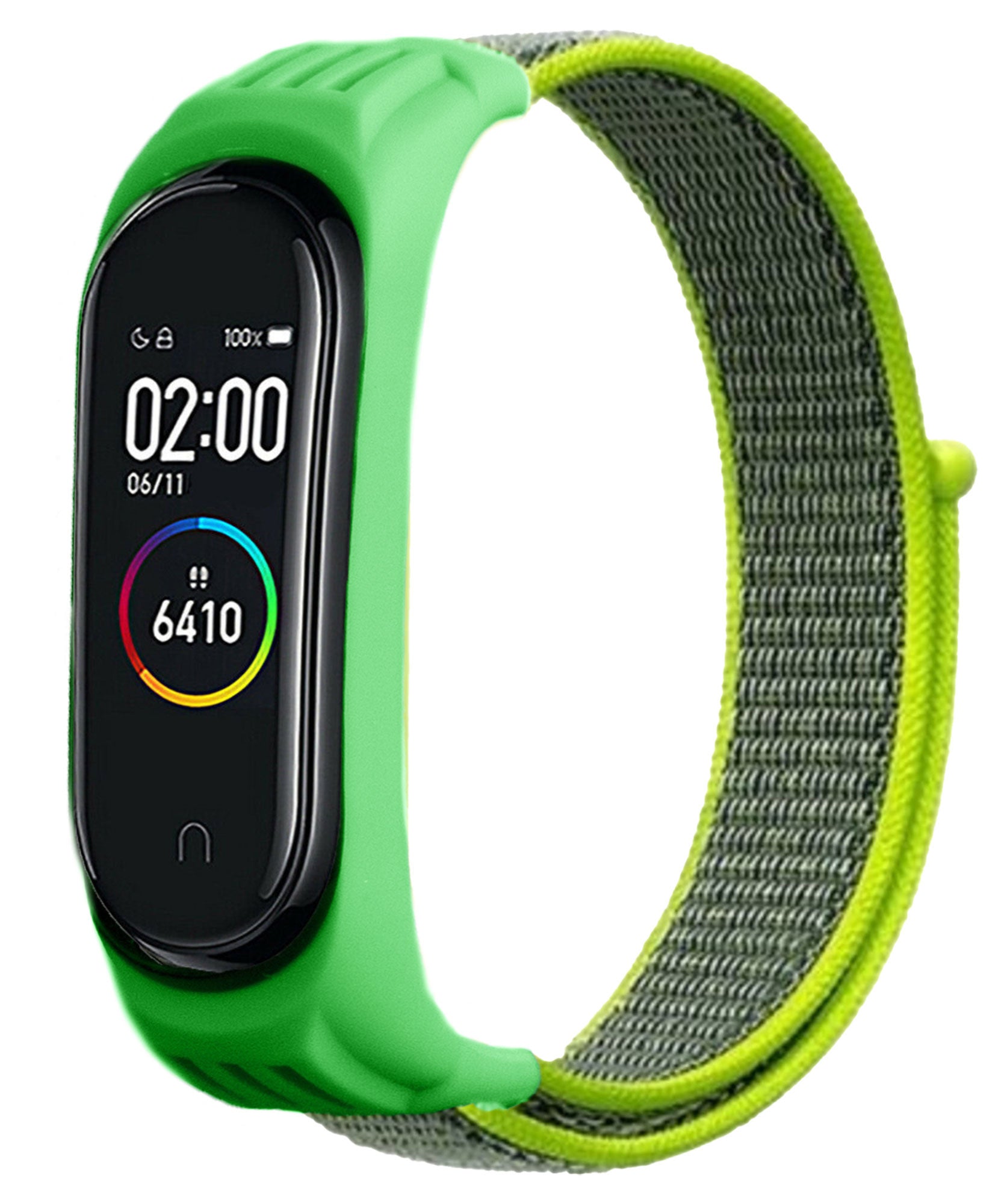 xiaomi-mi-band-5-nylon-bandje-geel-groen