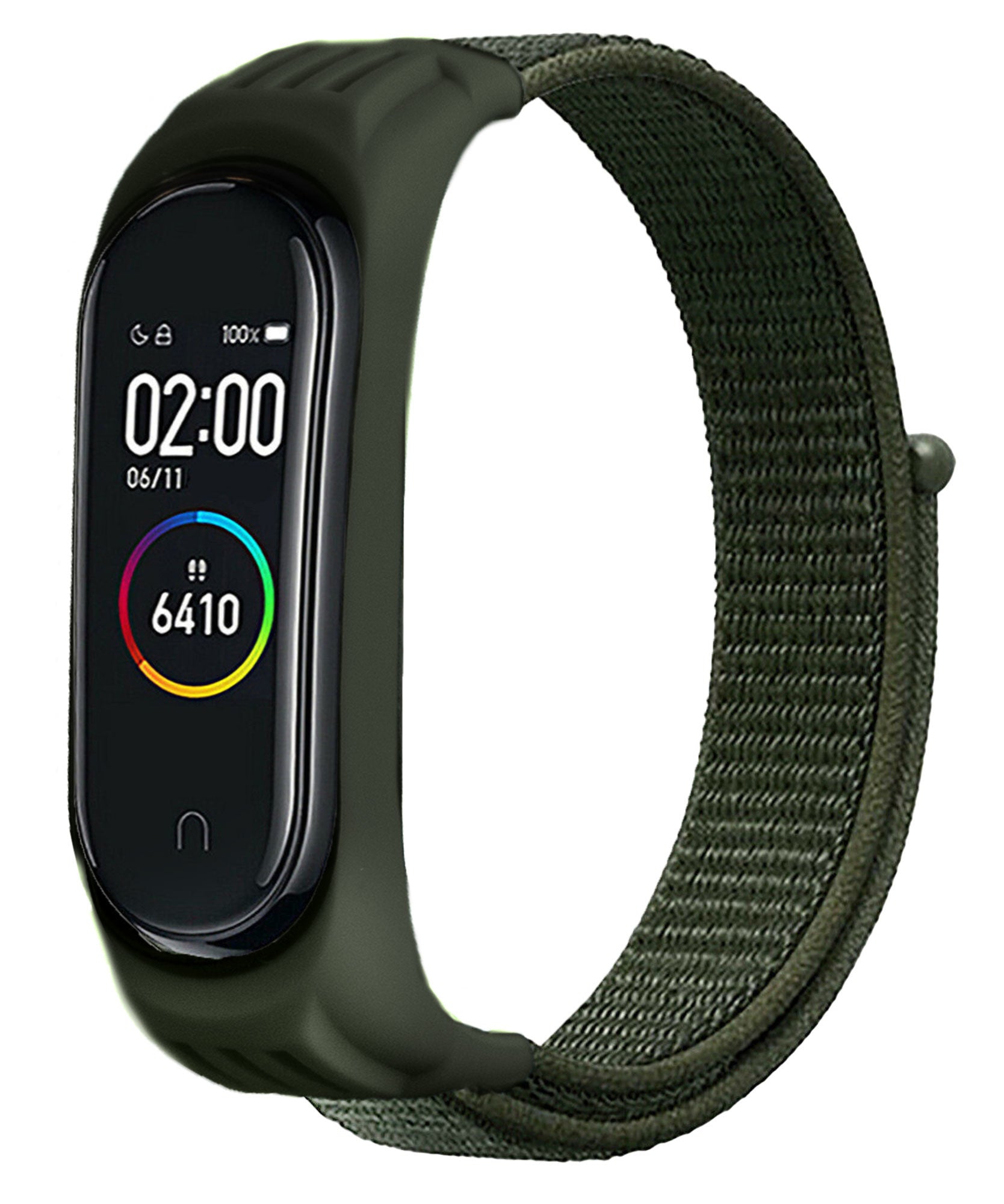 xiaomi-mi-band-5-nylon-bandje-legergroen