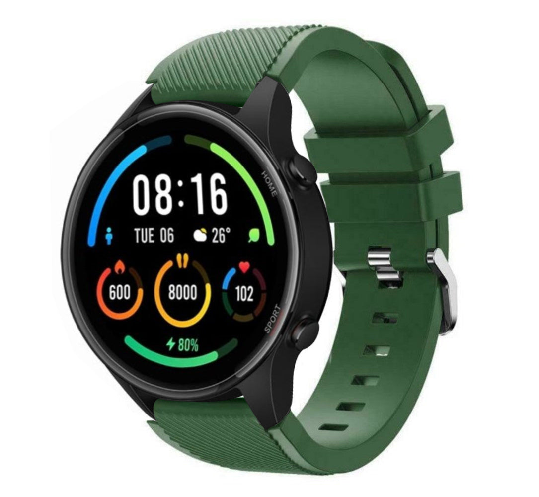 xiaomi-mi-watch-siliconen-bandje-legergroen