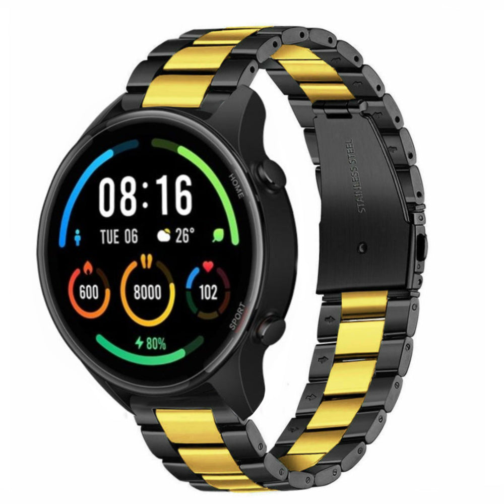 xiaomi-mi-watch-stalen-band-zwart-goud