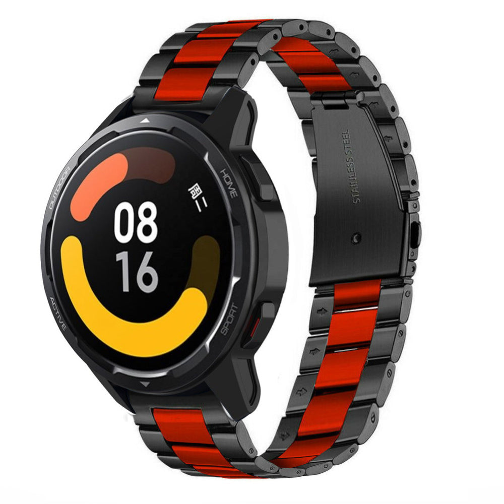 xiaomi-watch-s1-stalen-band-zwart-rood