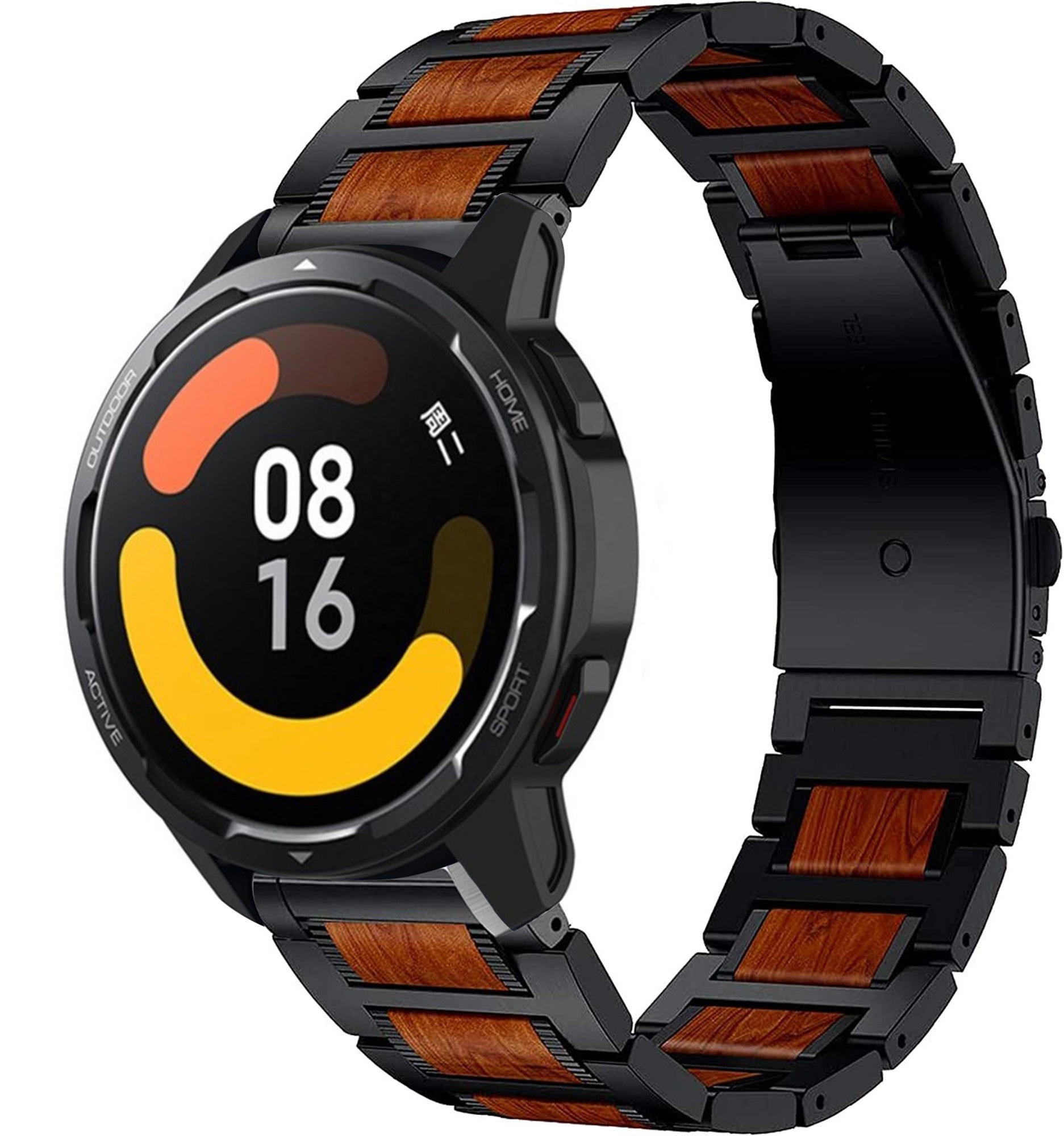 xiaomi-watch-s1-stalen-houten-band-zwart