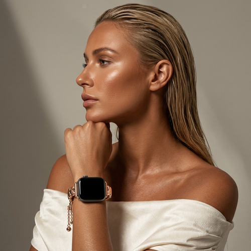 xoxo Wildhearts Apple Watch Steel Strap 'Hearts' (Rose Gold)