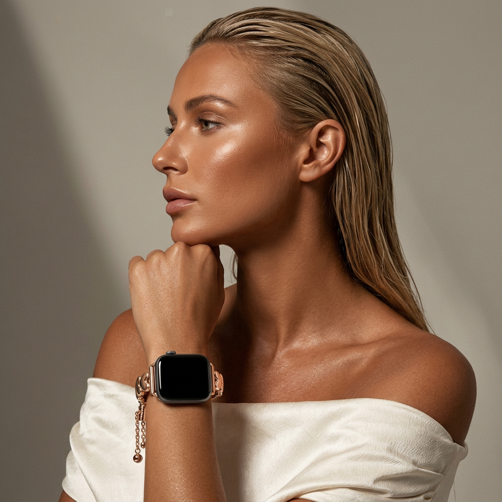 xoxo Wildhearts Apple Watch Steel Strap 'Hearts' (Rose Gold)