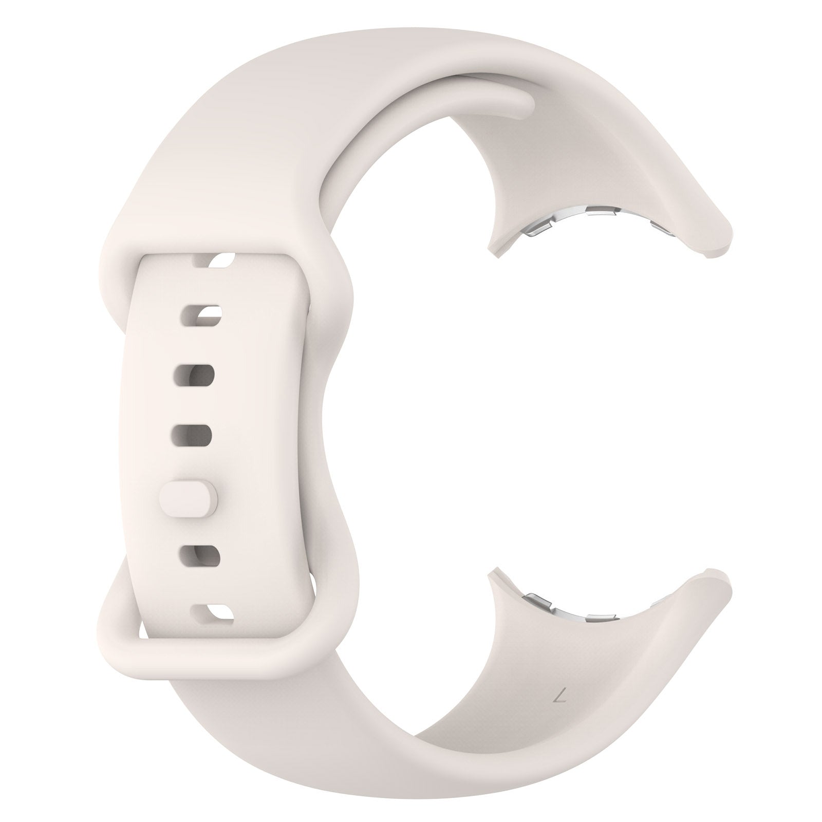 Google Pixel Watch 3 - 45mm Classic Silicone Bracelet (Sand White)