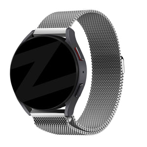 Bandz Garmin Vivomove 3 Milanese Loop Strap (Silver)