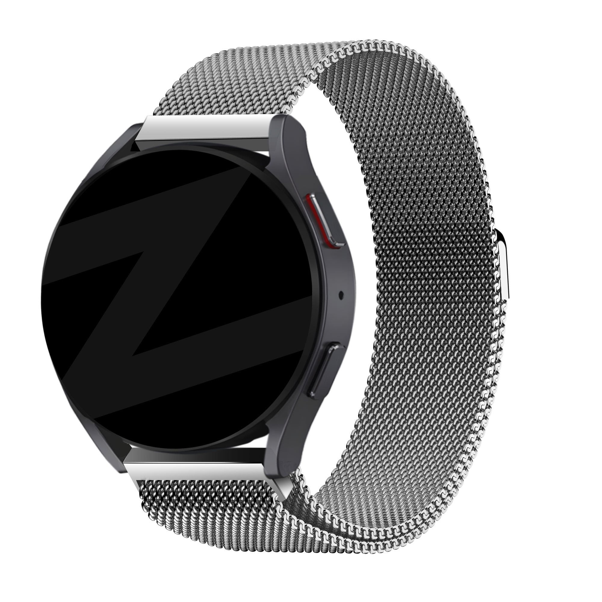Bandz Amazfit Bip 6 Milanese Loop Strap (Silver)