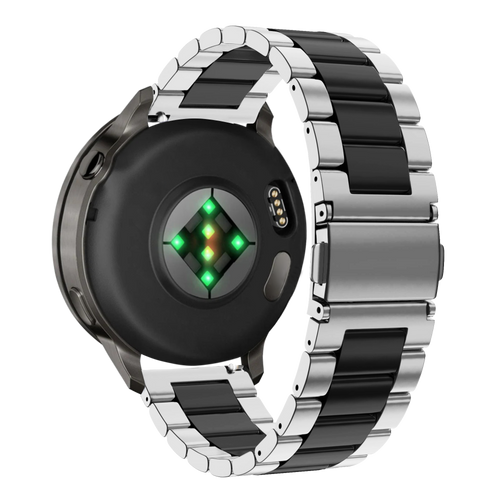 Bandz Garmin Forerunner 70 Steel Strap 'Classic' (Silver/Black)