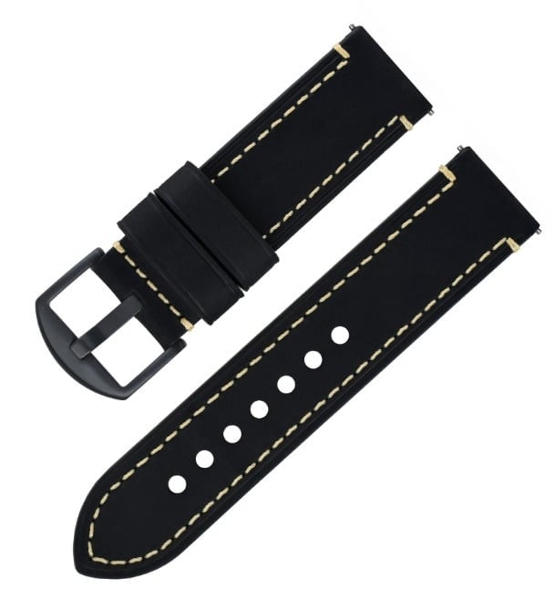 Watch GT 5 Pro - 42mm Genuine Leather Strap (Black)