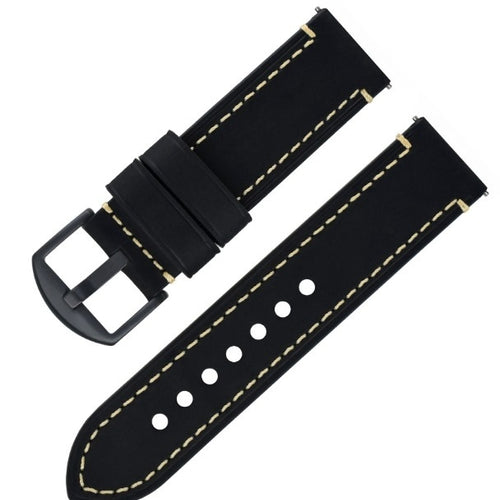 Fossil Gen 6 - 42mm Genuine Leather Strap (Black)