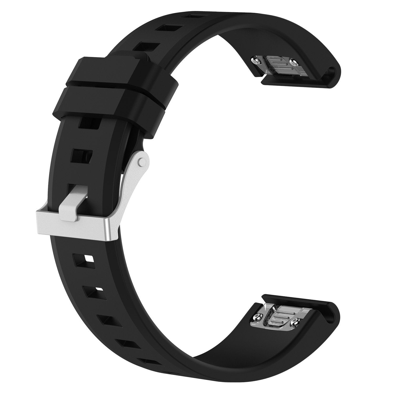 Garmin Forerunner 970 Glossy Silicone Strap (Black)