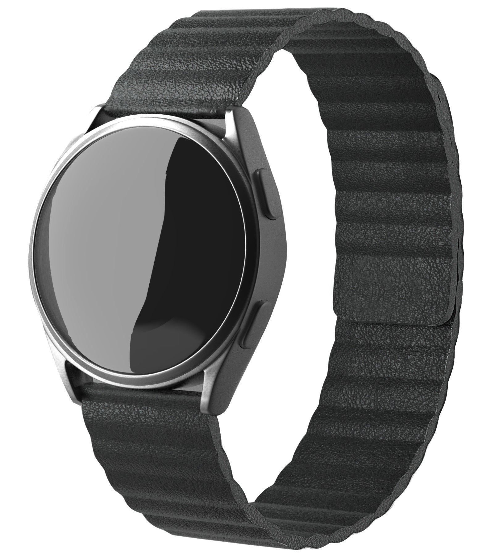 Withings ScanWatch 2 - 42mm Leather Loop Strap (Black)