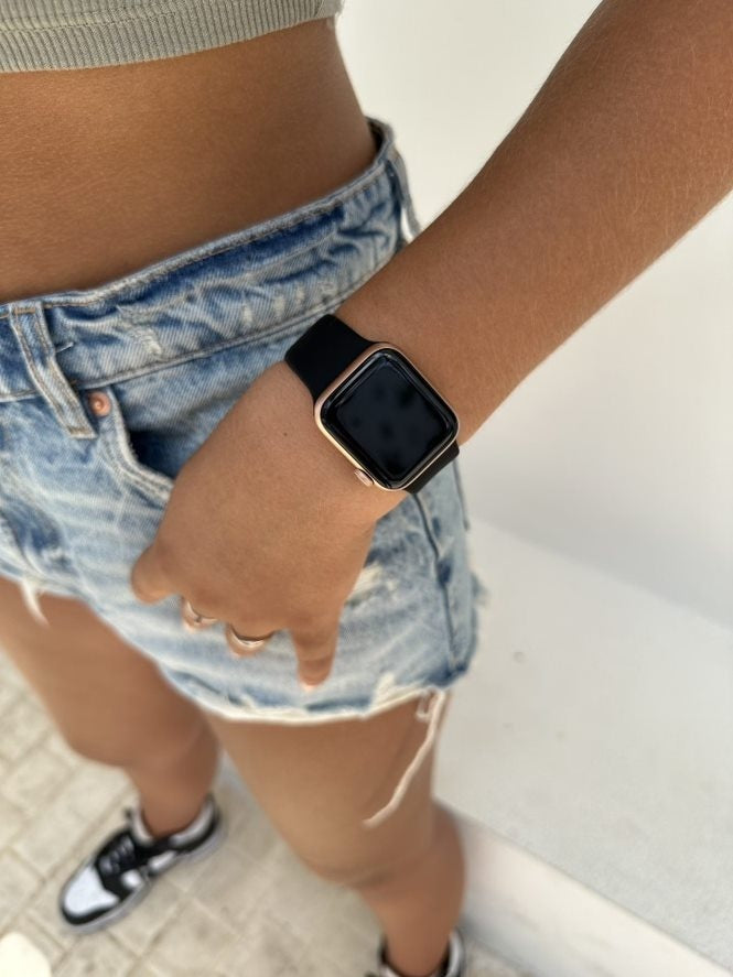 xoxo Wildhearts Apple Watch Silicone Strap (Black)