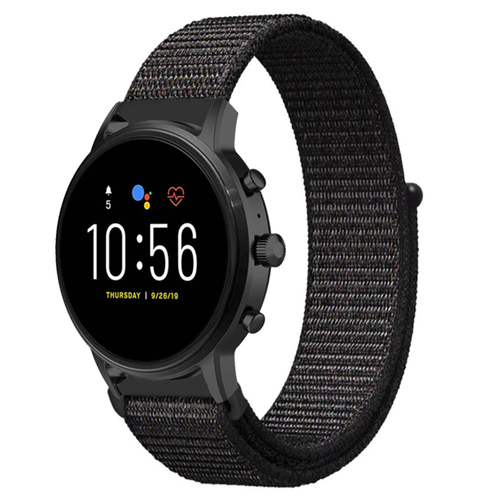 zwart-nylon-bandje-fossil-gen-5