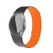 Samsung Galaxy Watch 6 Classic 43mm Magnetic Silicone Strap (Black/Orange)