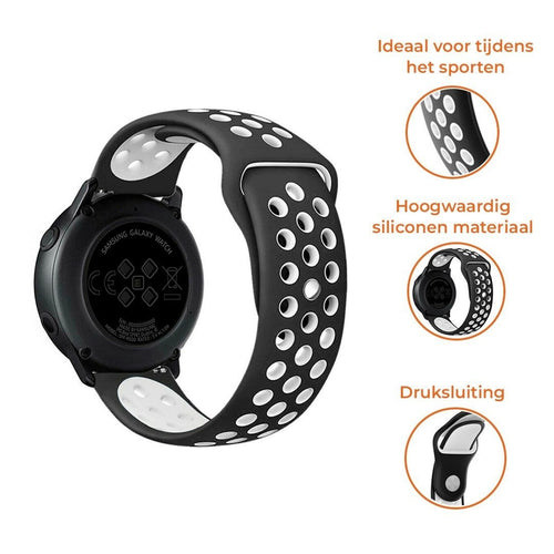 Suunto 9 Peak Pro Sport Strap (Black/White)