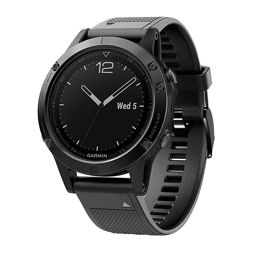 Garmin Tactix 8 - 47mm Silicone Strap (Black)