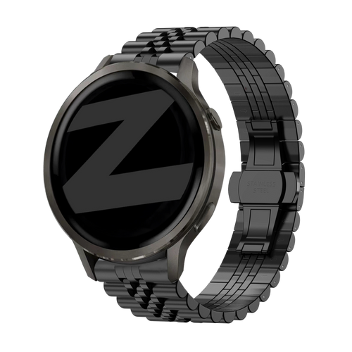 Bandz Garmin Forerunner 55 Steel Strap 'Jubilee' (Black)