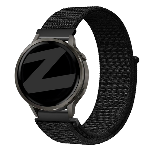 Bandz Garmin Vivoactive 4s Nylon Loop Strap (Black)